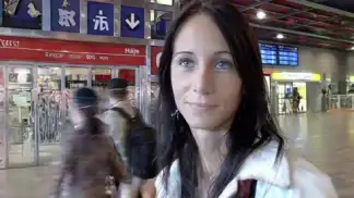 Martina Squirts On The Main Train Station